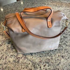 New Gap 1969 Tan genuine Leather Tote Bag/crossbody